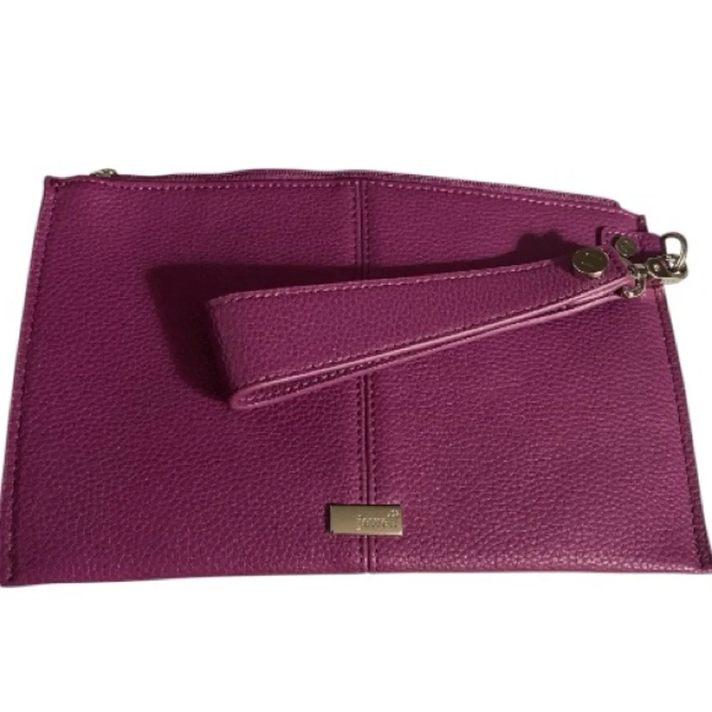 Jewell by Thirty-One 31 Wristlet, Wallet, Fuchsia, Pebble Finish, NWOT - Picture 1 of 9